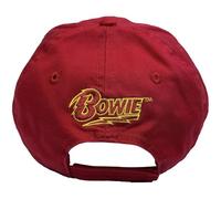 BOWIE David Baseball Cap Flash Logo Nue offiziell Rot Snapback One Size