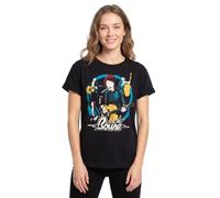 BOWIE David Cropped T-Shirt Damen Frauen Band Graphic Music Black Top