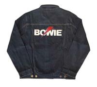 BOWIE David Denim Jacke Flash Logo Aladdin Sane Nue offiziell Unisex Denim Blau M