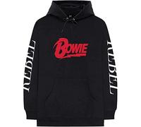David Bowie - Rebel Rebel - Hoodie - Schwarz - XL - 80% Baumwolle, 20% Polyester Schwarz XL