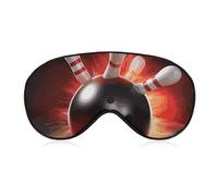 Bowlingball-Schlafmaske, lichtblockierende Augenmaske, bequem und weich, Augenabdeckung mit Gummiband, geeignet für Männer und Frauen, geeignet für Reisen/Schlafen