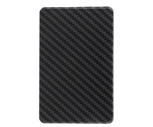 BowyTrading Imitation Carbon Fiber Card Holder, Minimalist Man Wallet, Slim Multifunctional Card Organizer with Secure Sealing, Aluminum and Plastic Construction for Travel Outdoor Use (Expandieren)