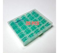 Box mit 25 transparenten grünen Spulen für Husqvarna Viking Designer Platinum, Interlude+