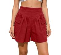 Box Shorts Damen Hotpants Stoffhose Hochgeschnittene Trainingsshorts Kurzer Sweatshort Gestreifte Schuhe Destroyed Schleife Sicherheits Pailletten Loungewear Gemusterte Basic Gold Extrem Uv Bademode
