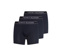 Boxer "3P BOXER BRIEF DTM", Herren, Gr. L (52), 3 Stk., blau (des sky, des sky, des sky), Jersey, Obermaterial: 95% Baumwolle, 5% Elasthan, TOMMY HILFIGER UNDERWEAR, unifarben, körpernah, Unterhosen,