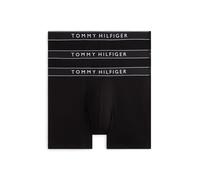 Boxer "3P BOXER BRIEF", Herren, Gr. XXL (56), 3 Stk., schwarz, Jersey, Obermaterial: 95% Baumwolle, 5% Elasthan, TOMMY HILFIGER UNDERWEAR, unifarben, körpernah, Unterhosen, mit längerem Bein (91434242