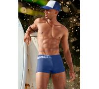 Boxer-Badehose BENCH., Herren, Gr. 5, N-Gr, blau (royalblau), Recycling-Polyamid, kontrastfarbene Details, unifarben, Badehosen, mit Bench-Schriftzug (93921740-5) royalblau