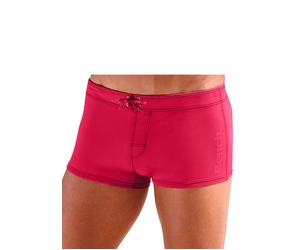 Boxer-Badehose BENCH., Herren, Gr. 5, N-Gr, rot, Polyamid, unifarben, Badehosen, mit seitlichem Logoprint (223875-5) rot