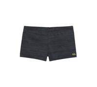 Boxer-Badehose BRUNO BANANI, Herren, Gr. 7 (54/56), N-Gr, schwarz (schwarz, grau), Polyamid, bedruckt, Badehosen, mit trendigem Alloverprint (73360630-7) schwarz, grau