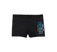 Boxer-Badehose CHIEMSEE, Kinder, Gr. 122/128, N-Gr, schwarz, Polyamid, Badehosen, mit Logodruck (715789-122) schwarz