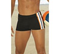 Boxer-Badehose S.OLIVER, Damen, Gr. 4, N-Gr, braun, Polyamid, unifarben, Badehosen, mit Reißverschlusstasche (727495-4) braun