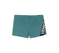 Boxer-Badehose VENICE BEACH, Herren, Gr. 5, N-Gr, grün, Recycling-Polyamid, unifarben mit Farbeinsatz, Badehosen, mit Logo-Schriftzug (60879720-5) grün