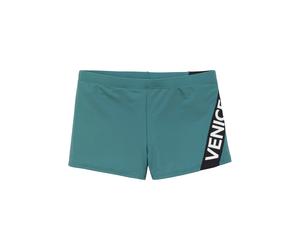 Boxer-Badehose VENICE BEACH, Herren, Gr. 8, N-Gr, grün, Recycling-Polyamid, unifarben mit Farbeinsatz, Badehosen, mit Logo-Schriftzug (60879720-8) grün