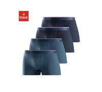 Boxer BENCH. "Boxershorts für Herren", Herren, Gr. XL, 4 Stk., blau (navy, blau), Jersey, Obermaterial: 95% Baumwolle, 5% Elasthan, unifarben, körpernah, Unterhosen, Unterhosen aus Baumwoll-Mix (60768
