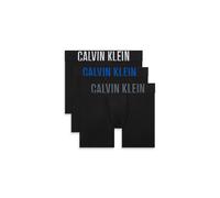 Boxer "BOXER BRIEF 3PK", Herren, Gr. XXL (56), 3 Stk., 3x schwarz, Jersey, Obermaterial: 88% Polyester, 12% Elasthan, CALVIN KLEIN UNDERWEAR, körpernah, Unterhosen Boxer, mit elastischem Logobund (930