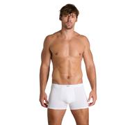 Boxer BRUNO BANANI "ANTISTRESS 2.0", Herren, Gr. L, weiß, Single Jersey, Obermaterial: 90% Polyamid, 10% Elasthan, körpernah, Unterhosen, ohne Eingriff, elastisch, leichtes Streifen-Design (62572036-L