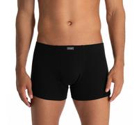 Boxer BRUNO BANANI "FINE RIB", Herren, Gr. S, Feinripp, schwarz, Feinripp, Obermaterial: 96% Baumwolle, 4% Elasthan, unifarben, körpernah, Unterhosen, Feinripp, Komfortbund, eng anliegend (62390748-S)