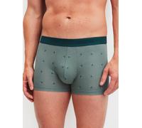 Boxer CALIDA "Grafic Cotton", Herren, Gr. XXL (58/60), laurel grün, Single Jersey, Obermaterial: 90% Baumwolle, 10% Elasthan, körpernah, Unterhosen, ohne Eingriff, mit Softgummibund, Single-Jersey, el