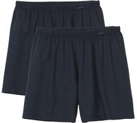 Boxer CALIDA "Prints Benefit", Herren, Gr. L (52/54), 2 Stk., blau, Obermaterial: 100% Baumwolle, unifarben, weit, Unterhosen, mit weichem Bund (99956439-L) blau