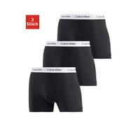 Calvin Klein Herren Boxershorts Low Rise TRUNK, 3er Pack U2664G, Ohne Eingriff, Mehrfarbig ( Schwarz ) - X-Large