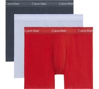 Boxer "CK lg Boxer", Herren, Gr. S (48), 3 Stk., ink, adrenaline rush, casual blau, Jersey, Obermaterial: 95% Baumwolle, 5% Elasthan, CALVIN KLEIN UNDERWEAR, körpernah, Unterhosen, mit längerem Bein (