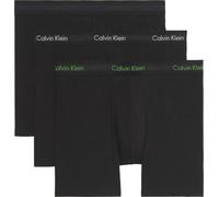 Boxer "CK lg Boxer", Herren, Gr. XL (54), 3 Stk., schwarz w, blau shadow, supreme, Jersey, Obermaterial: 95% Baumwolle, 5% Elasthan, CALVIN KLEIN UNDERWEAR, körpernah, Unterhosen, mit längerem Bein (2