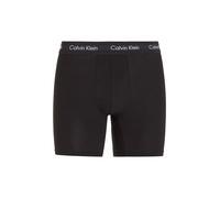 Boxer "CK lg Boxer", Herren, Gr. XL (54), 3 Stk., schwarz (wb schwarz with schwarz wb), Jersey, Obermaterial: 95% Baumwolle, 5% Elasthan, CALVIN KLEIN UNDERWEAR, unifarben, körpernah, Unterhosen, mit