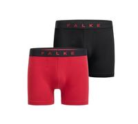 Boxer FALKE "Daily Comfort", Herren, Gr. XL, bunt (rot, schwarz), Single Jersey, Obermaterial: 96% Baumwolle, 4% Elasthan, körpernah, Unterhosen, ohne Eingriff, Cotton-Mix, atmungsaktiv, weich (773249