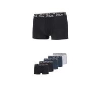 Boxer FILA "MAN BOXER SHORTS", Herren, Gr. S, 2x schwarz, 2x navy, 1x grau, Obermaterial: 95% Baumwolle, 5% Elasthan, körpernah, Unterhosen (96947456-S) 2x schwarz, 2x navy, 1x grau