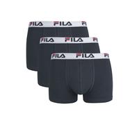 Boxer FILA "MAN BOXER SHORTS", Herren, Gr. XXL, blau (navy), Single Jersey, Obermaterial: 95% Baumwolle, 5% Elasthan, bedruckt, unifarben mit Farbeinsatz, körpernah, Unterhosen, mit elastischem Logobu