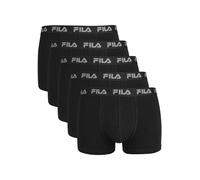 Fila Herren Boxershorts FU5004/5, 5er Pack, Schwarz, XXL, Logobund, Cotton Stretch