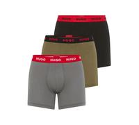 Boxer HUGO UNDERWEAR "BOXERBR TRIPLE", Herren, Gr. M (50), 3 Stk., bunt (open miscellaneous 988), Jersey, Obermaterial: 95% Baumwolle, 5% Elasthan, körpernah, Unterhosen, mit elastischem Bund (5303855