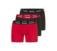 Boxer HUGO UNDERWEAR "BOXERBR TRIPLE", Herren, Gr. S, 3 Stk., bunt (open miscellaneous 986), Jersey, Obermaterial: 95% Baumwolle, 5% Elasthan, körpernah, Unterhosen, mit elastischem Bund (29144961-S) 