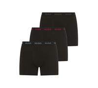 Boxer HUGO UNDERWEAR "BOXERBR TRIPLE", Damen, Gr. XL (54), 3 Stk., schwarz 006, Jersey, Obermaterial: 95% Baumwolle, 5% Elasthan, körpernah, Unterhosen, mit elastischem Bund (34205955-XL) schwarz 006
