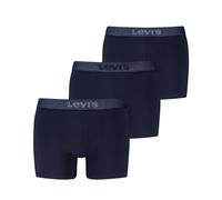 Boxer LEVI'S "LEVIS MEN MEL WB BOXER BRIEF", Herren, Gr. S, mood indigo, Obermaterial: 95% Baumwolle, 5% Elasthan, körpernah, Unterhosen, ohne Eingriff, tonaler Logobund, elastisch, Cotton-Mix (878670