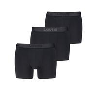 Boxer LEVI'S "LEVIS MEN MEL WB BOXER BRIEF", Herren, Gr. XL, schwarz, Obermaterial: 95% Baumwolle, 5% Elasthan, körpernah, Unterhosen, ohne Eingriff, tonaler Logobund, elastisch, Cotton-Mix (16039658-