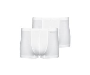 Boxer MEY "Casual Cotton", Herren, Gr. 10 (4XL), weiß, Feinripp, Obermaterial: 98% Baumwolle, 2% Elasthan, unifarben, normal, Unterhosen, ohne Eingriff, kurzes Bein, elastisch, weich (60405716-10) wei