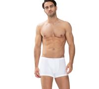 Boxer MEY "Dry Cotton", Herren, Gr. 10 (4XL), weiß, Single Jersey, Obermaterial: 57% Baumwolle, 38% Polyester, 5% Elasthan, unifarben mit Farbeinsatz, körpernah, Unterhosen, klassischer Sitz, kurzes B