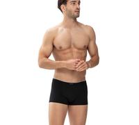 Boxer MEY "Dry Cotton", Herren, Gr. 5, schwarz, Single Jersey, Obermaterial: 57% Baumwolle, 38% Polyester (COOLMAX), 5% Elasthan, unifarben, körpernah, Unterhosen, klassischer Sitz, kurzes Bein, Topse
