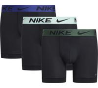 Boxer NIKE UNDERWEAR "BOXER BRIEF 3PK", Herren, Gr. S, 3 Stk., blk mint foam, deep ryal blau, fir wb, Jersey, Obermaterial: 92% Polyester, 8% Elasthan, kontrastfarbene Details, unifarben, körpernah, U