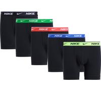 Boxer NIKE UNDERWEAR "BOXER BRIEF 5PK", Herren, Gr. L, 5 Stk., blk, vt, pt rd, gm ryl, sm grn, un gd wb, Jersey, Obermaterial: 95% Baumwolle, 5% Elasthan, körpernah, Unterhosen, mit Logo-Elastikbund (