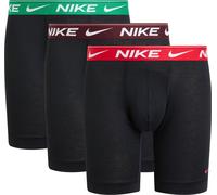 Boxer NIKE UNDERWEAR "ULTRA COMFORT LONG BOXER BRIEF 3", Herren, Gr. L, gray, Jersey, Obermaterial: 94% Polyester, 6% Elasthan, kontrastfarbene Details, unifarben, körpernah, Unterhosen, mit Logo-Elas