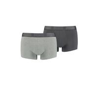 PUMA Trunks 2er-Pack Herren | Schwarz | Größe: L middle grey melange / black