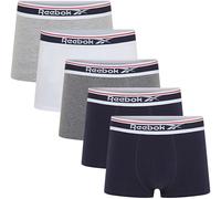 Boxer REEBOK "JAY", Herren, Gr. XL, blau, Obermaterial: 57% Baumwolle, 38% Polyester, 5% Elasthan, meliert, unifarben, eng, Unterhosen, basic, bequem, weich, mit Logo, breiter Bund, Baumwollmix (67618
