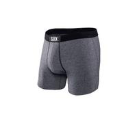 Saxx - Ultra Super Soft Boxer Brief Fly - Kunstfaserunterwäsche, Gr. L, grau (Salt&Pepper)