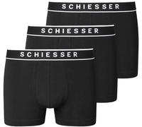 Schiesser Herren 3 Pack Boxershorts Bio Baumwolle Multipack - 95/5 Organic, schwarz_173983, 10/ 4XL
