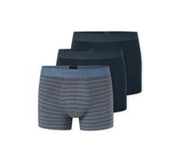 Boxer SCHIESSER "95/5 Multipacks", Herren, Gr. 5, Single Jersey, blau (929, sortiert 18), Single Jersey, Obermaterial: 95% Baumwolle, 5% Elasthan, körpernah, Unterhosen, ohne Eingriff, softer Logo-Web