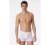Boxer SCHIESSER "Long Life Cotton", Herren, Gr. 6, weiß (100, weiß), Single Jersey, Obermaterial: 95% Baumwolle, 5% Elasthan, körpernah, Unterhosen, ohne Eingriff, Cotton-Mix (40647707-6) 100, weiß