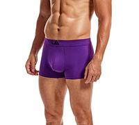 Boxer Shorts Herren Männer Unterhosen Sport Boxershorts Baumwolle Men Retroshorts Trunks Weich Atmungsaktiv Herrenunterwäsche Herrenunterhose Lila M