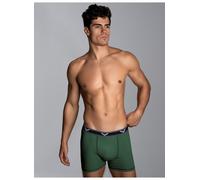 Boxer TRIGEMA "TRIGEMA Bequeme Pants mit Webgummibund", Herren, Gr. M, 1 Stk., grün (efeu), 95% Baumwolle, 5% Elasthan, Unterhosen (84660143-M) efeu